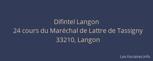 Difintel Langon