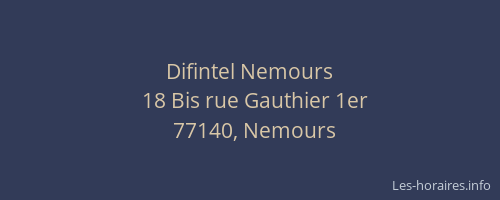 Difintel Nemours