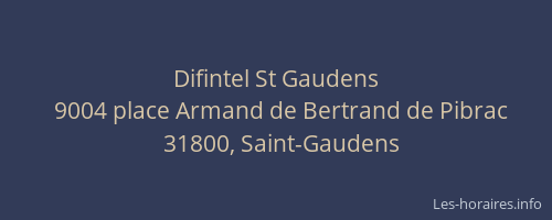 Difintel St Gaudens