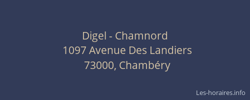 Digel - Chamnord
