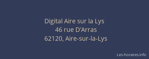 Digital Aire sur la Lys