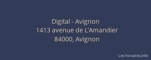 Digital - Avignon