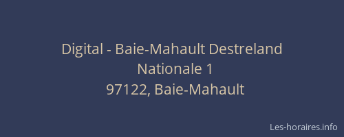 Digital - Baie-Mahault Destreland