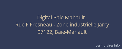 Digital Baie Mahault