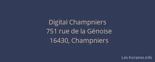 Digital Champniers