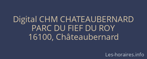 Digital CHM CHATEAUBERNARD