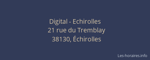 Digital - Echirolles