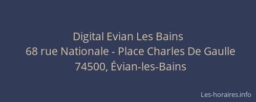 Digital Evian Les Bains