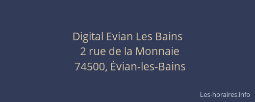 Digital Evian Les Bains