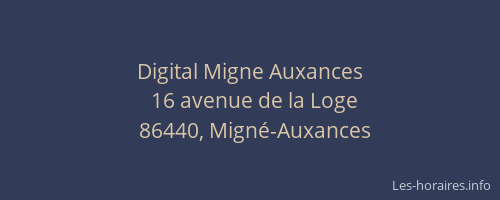 Digital Migne Auxances
