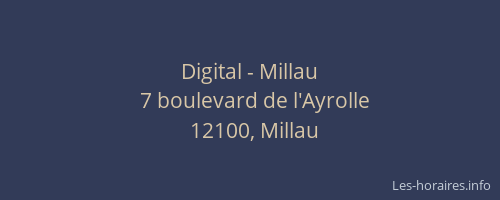 Digital - Millau