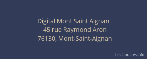 Digital Mont Saint Aignan