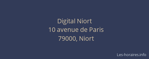 Digital Niort