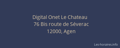 Digital Onet Le Chateau