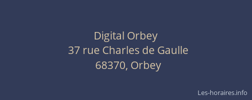 Digital Orbey