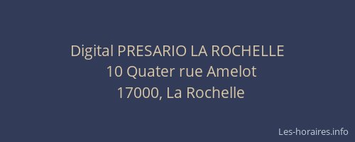 Digital PRESARIO LA ROCHELLE