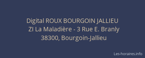 Digital ROUX BOURGOIN JALLIEU