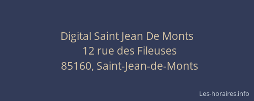 Digital Saint Jean De Monts