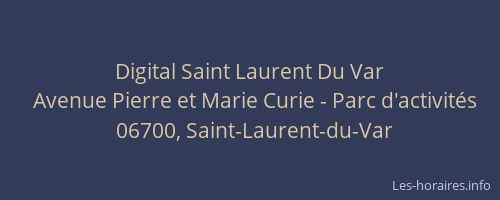 Digital Saint Laurent Du Var