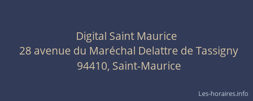 Digital Saint Maurice