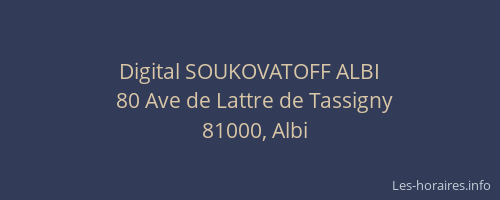 Digital SOUKOVATOFF ALBI