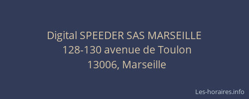 Digital SPEEDER SAS MARSEILLE