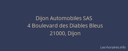 Dijon Automobiles SAS