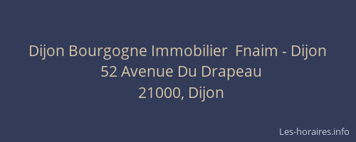 Dijon Bourgogne Immobilier  Fnaim - Dijon