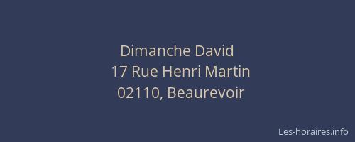 Dimanche David