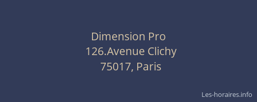 Dimension Pro