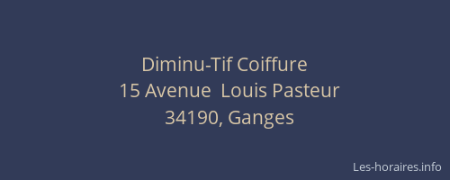 Diminu-Tif Coiffure
