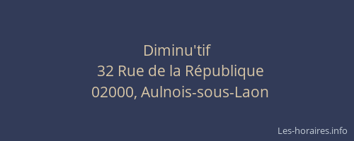 Diminu'tif