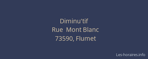 Diminu'tif