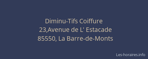 Diminu-Tifs Coiffure