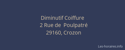 Diminutif Coiffure