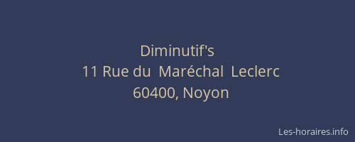 Diminutif's