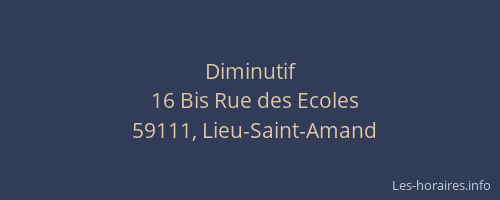 Diminutif