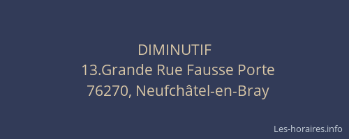 DIMINUTIF