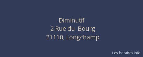 Diminutif