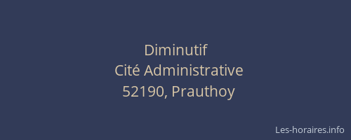 Diminutif