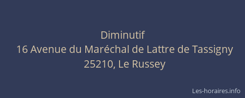 Diminutif