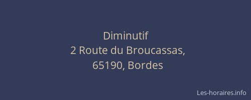 Diminutif