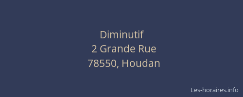 Diminutif