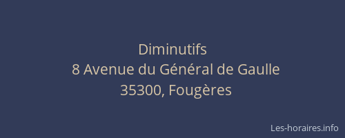 Diminutifs