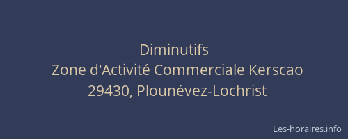 Diminutifs