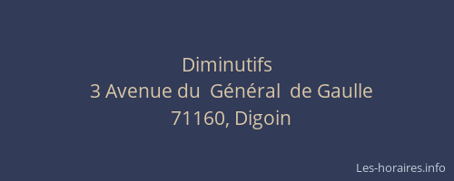 Diminutifs