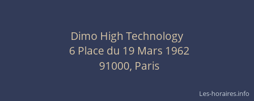 Dimo High Technology