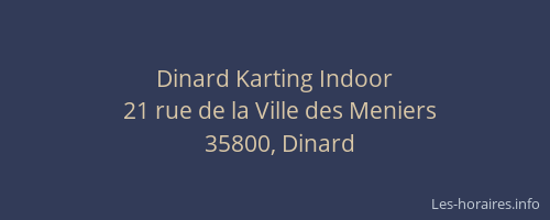Dinard Karting Indoor