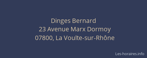 Dinges Bernard