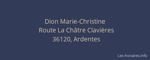 Dion Marie-Christine